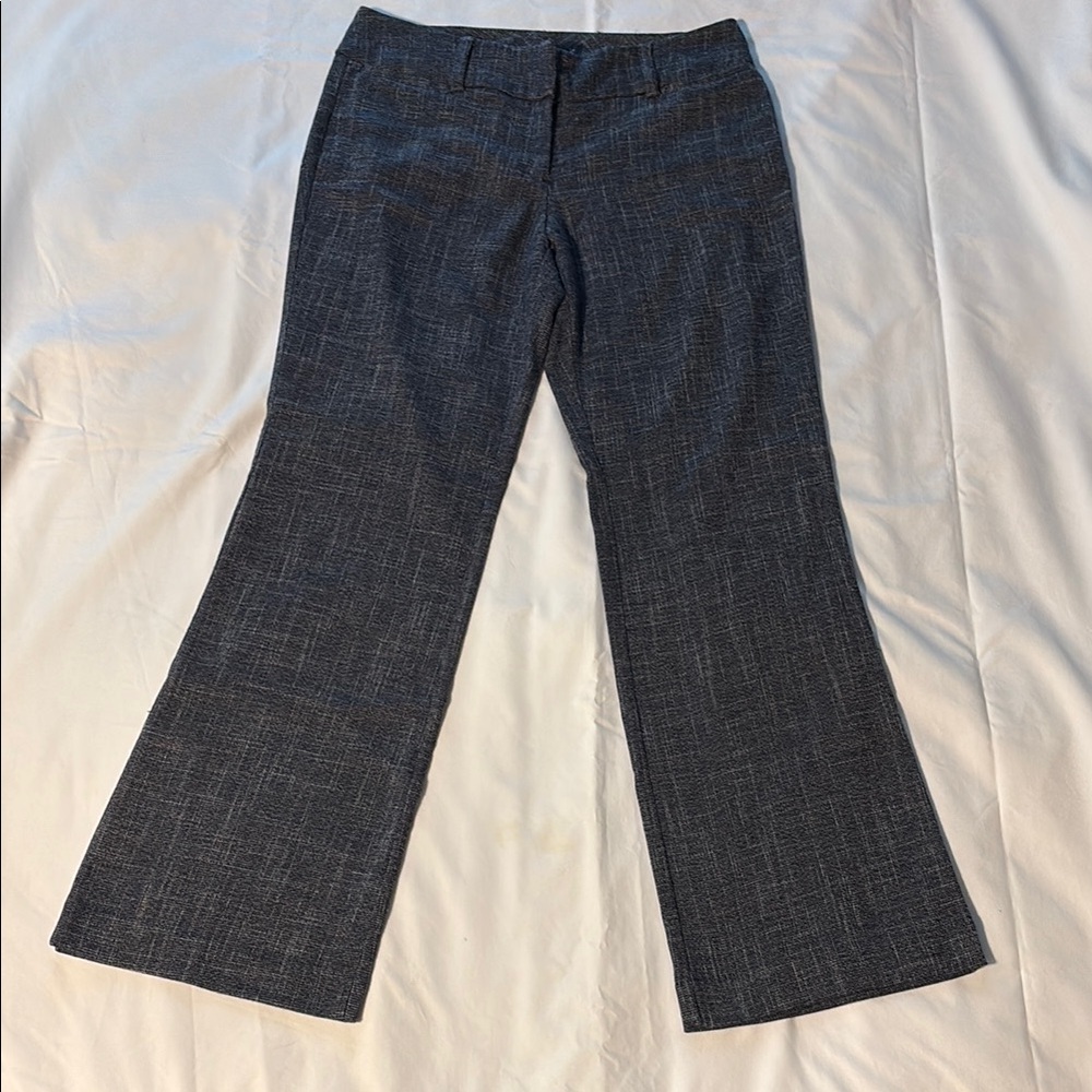 Navy Boot Cut Flare Pants with Professional Silhouette
